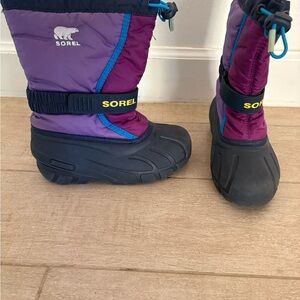 Sorel Kids Boots - Purple and Black